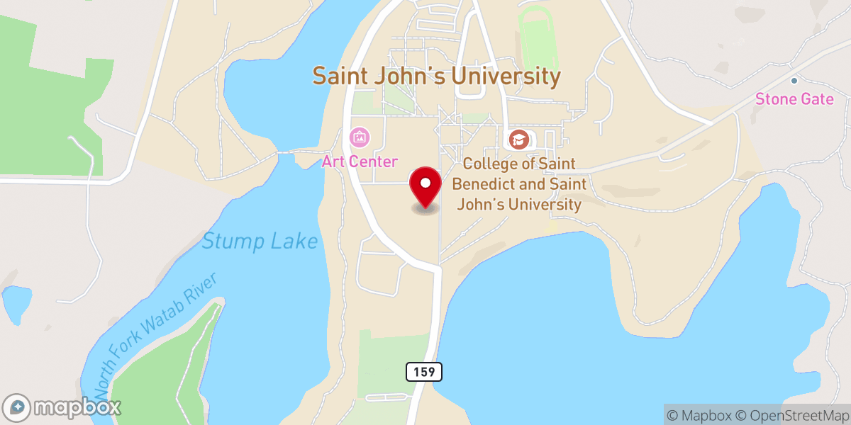 Map showing location of Saint Francis Chapel