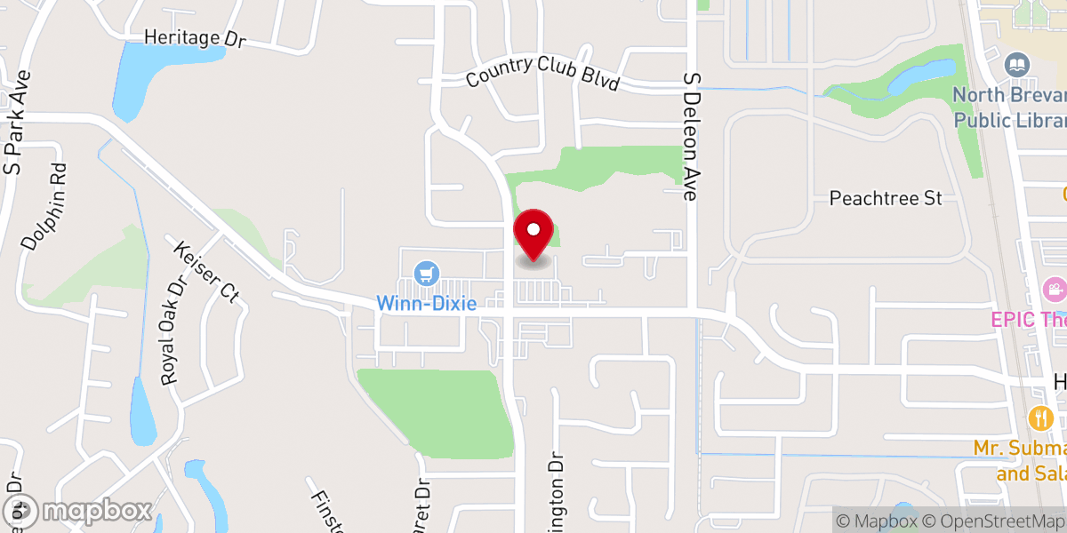 Map showing location of The Grove Church | Titusville