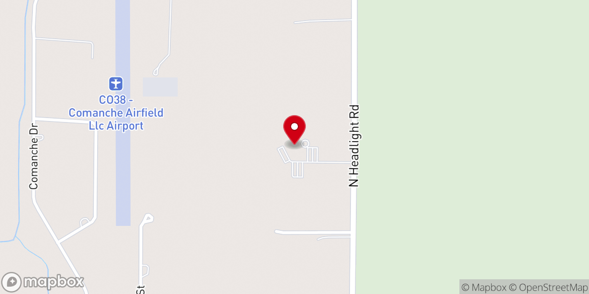 Map showing location of Mountain View Fellowship
