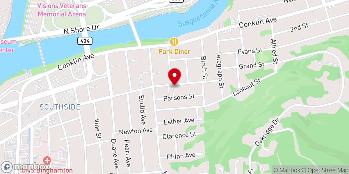 Map showing location of Fossett Vonda