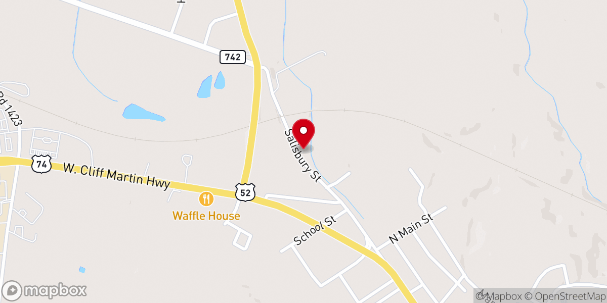 Map showing location of Ramsey Chapel Church of God
