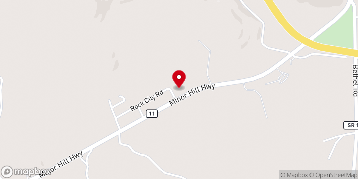 Map showing location of Pulaski Seventh-day Adventist Church