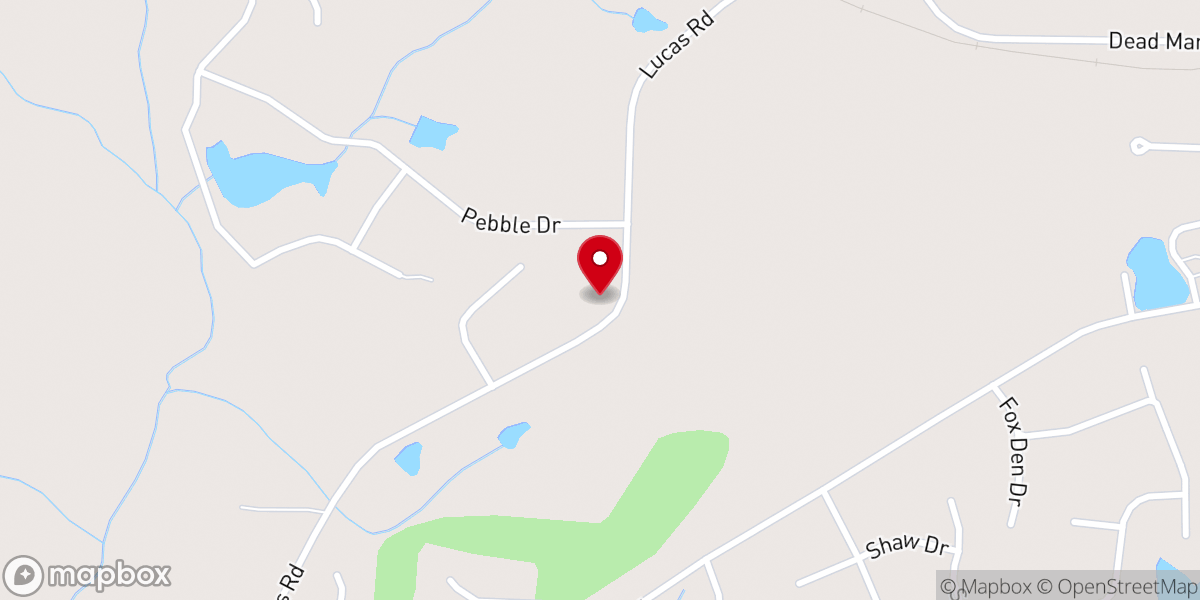 Map showing location of Middle Cross Church