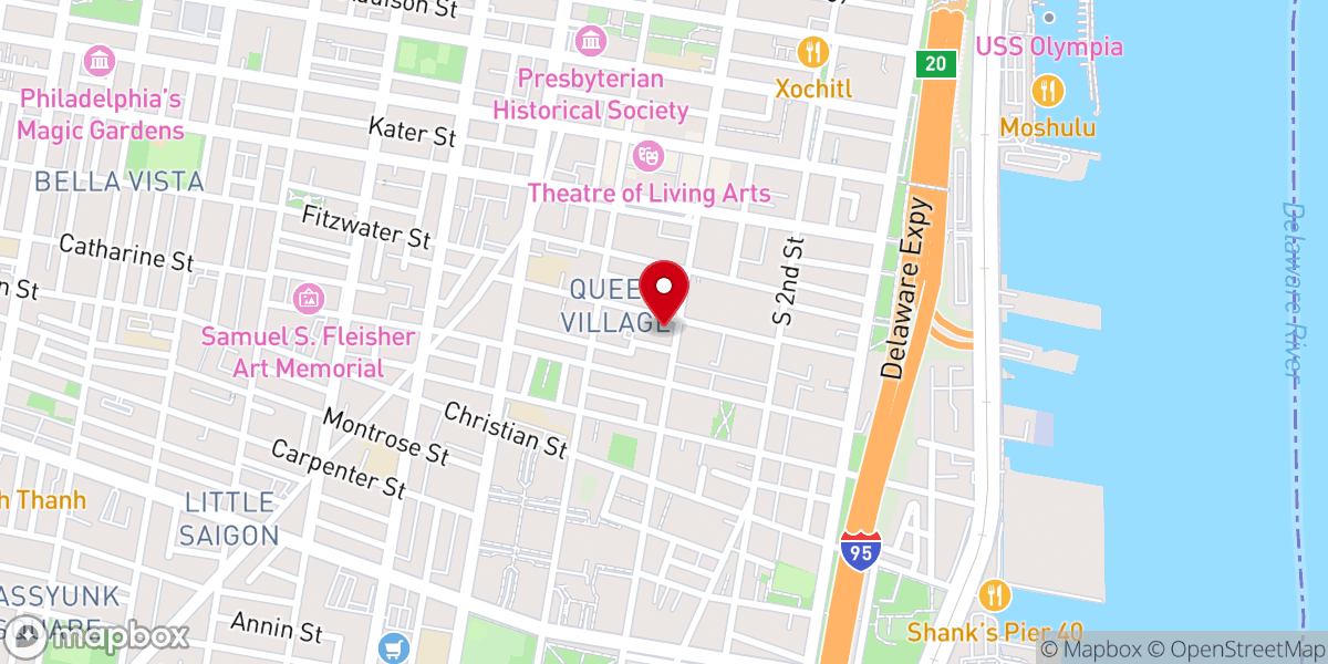 Map showing location of Phillip Temple Christian Methodist Church