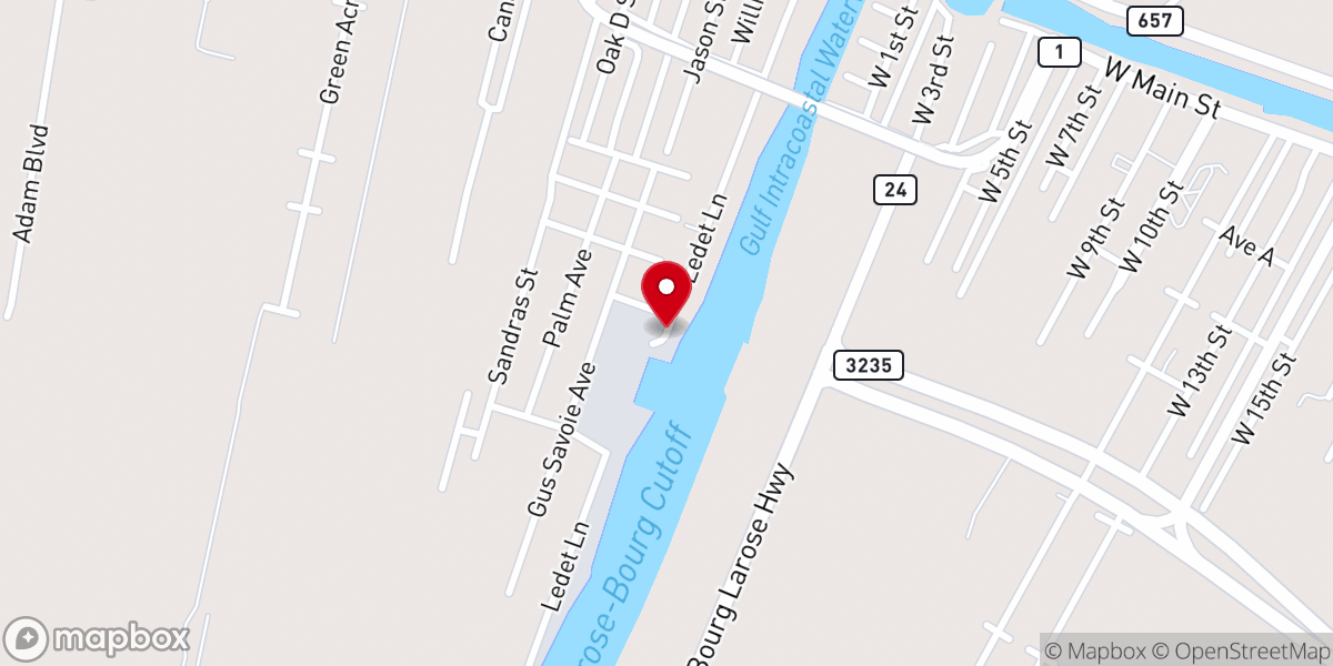 Map showing location of Allied Shipyard Inc