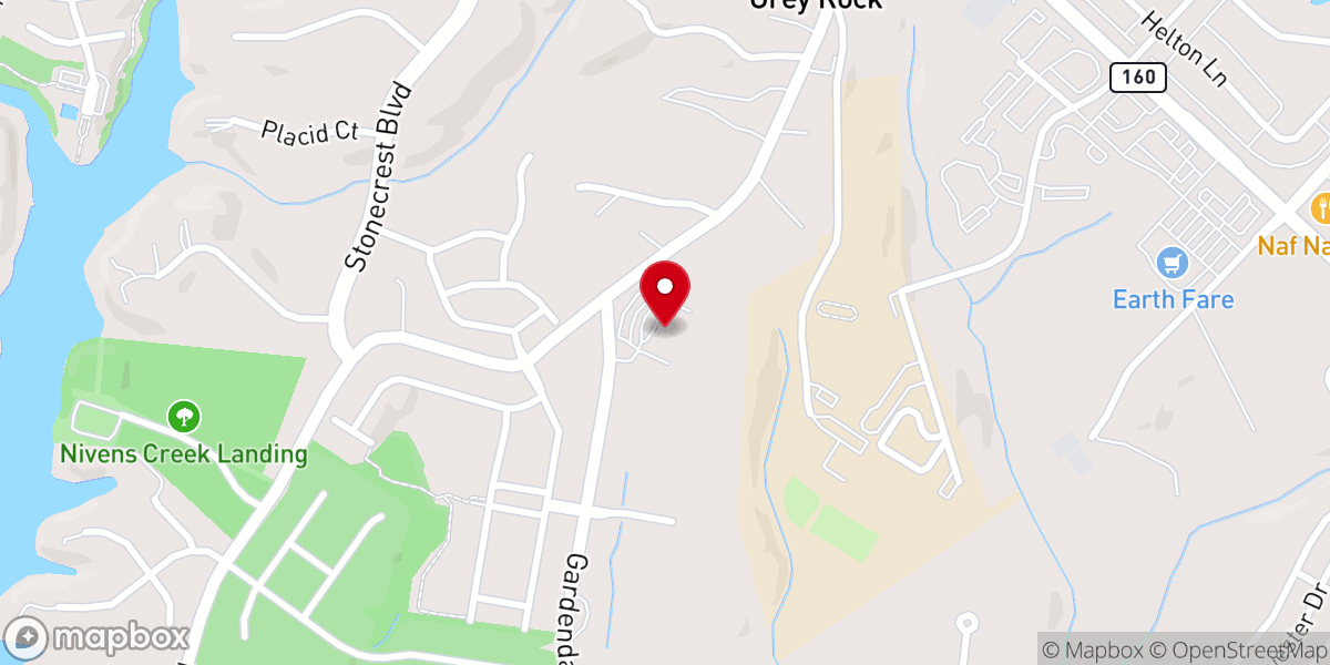 Map showing location of Carolinas Cornerstone Church