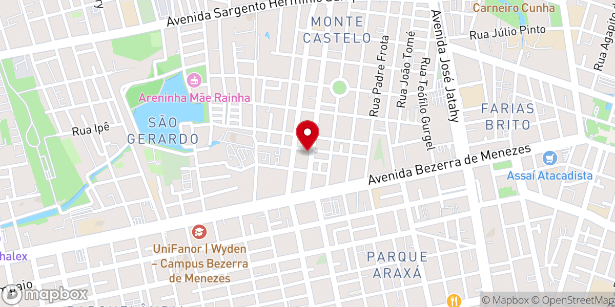 Map showing location of Igreja Batista - Monte Castelo