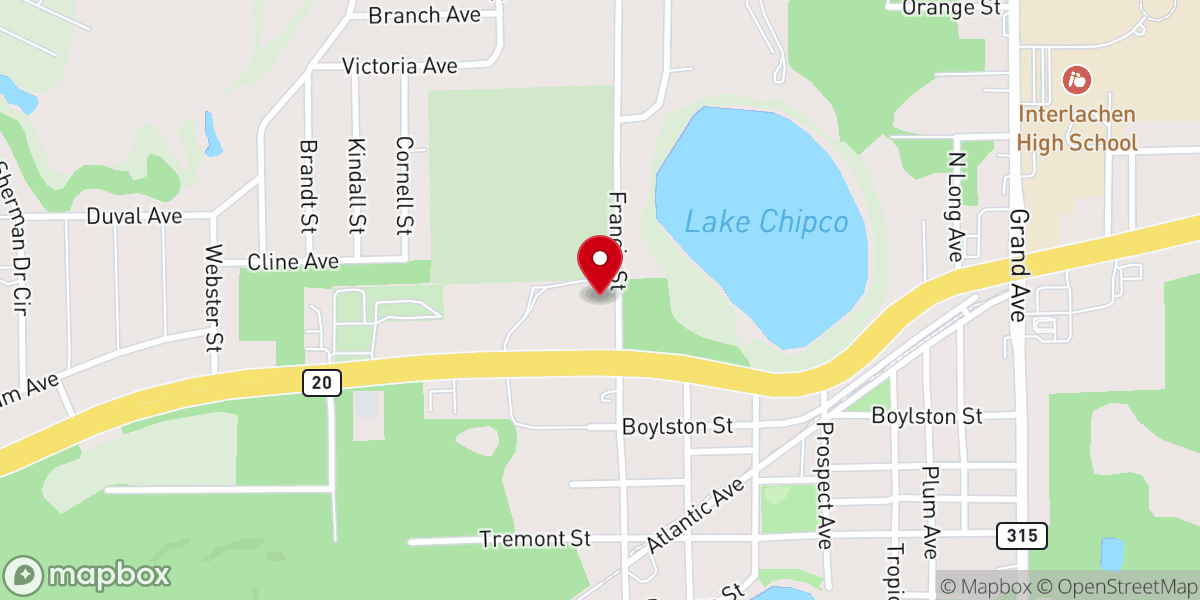 Map showing location of St. Vincent de Paul Society