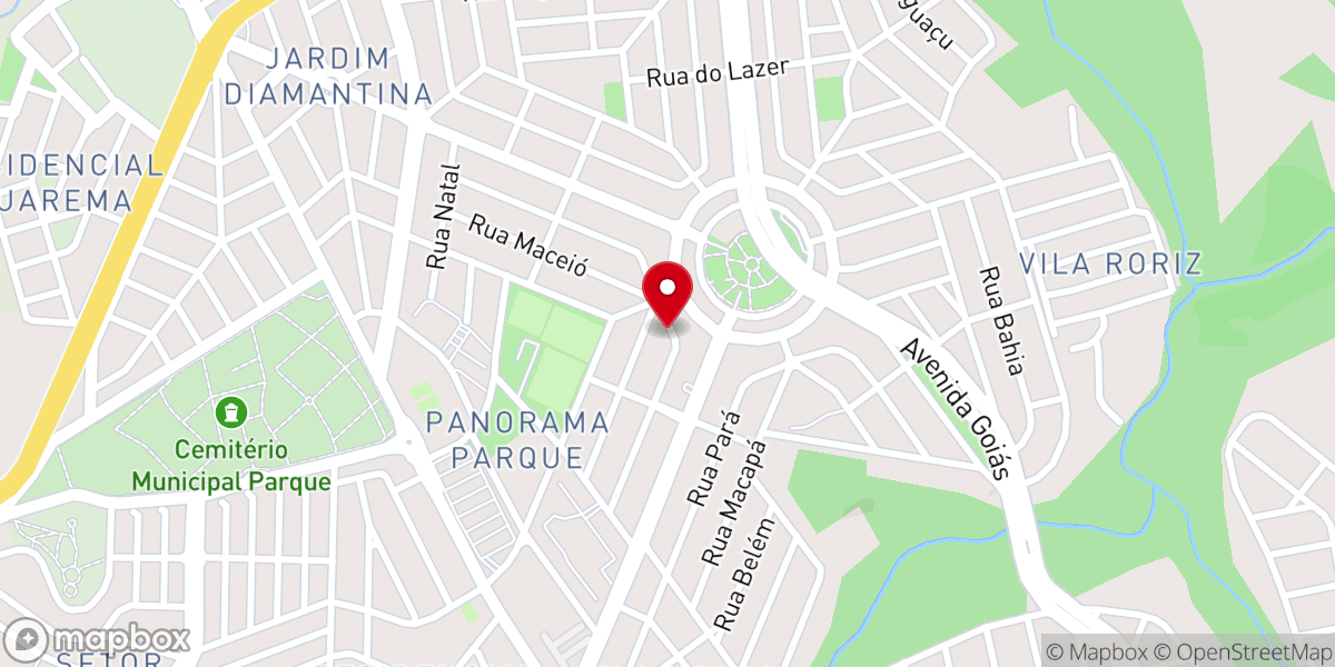 Map showing location of Igreja Batista de Urias Magalhães