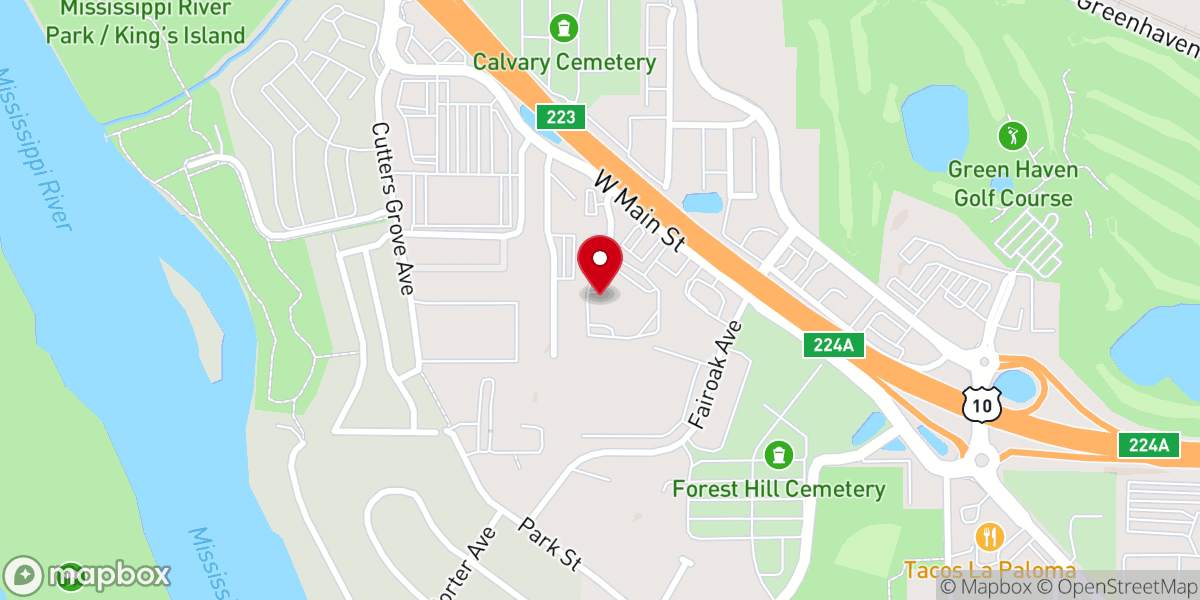 Map showing location of Grace Life Church