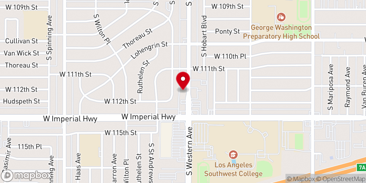 Map showing location of Calvary Memorial Missionary Baptist Church