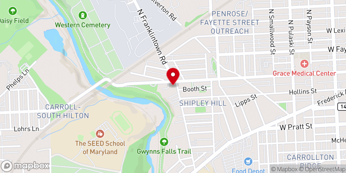 Map showing location of Christian Community Church of God