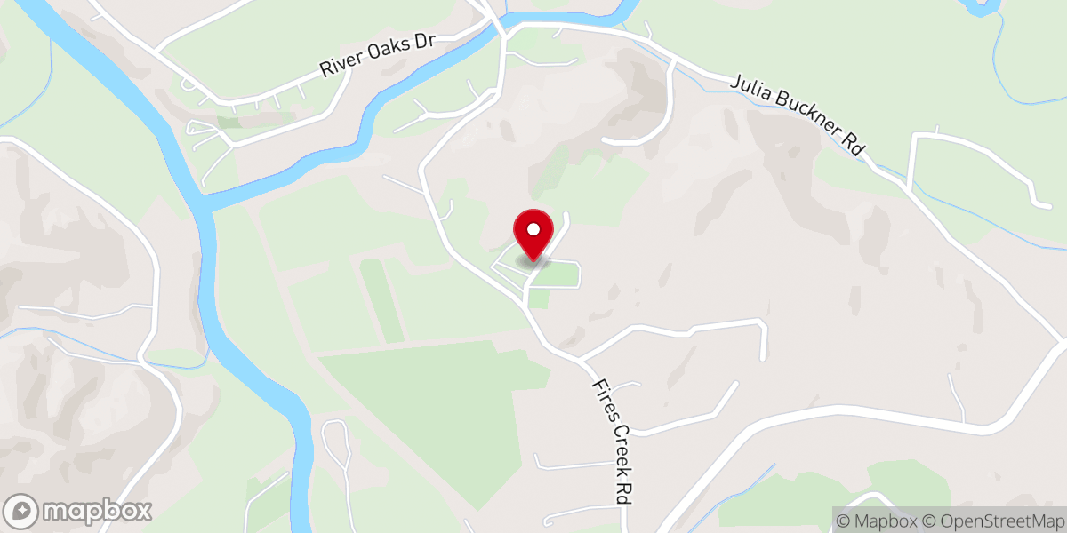 Map showing location of Meadow Grove Baptist Church