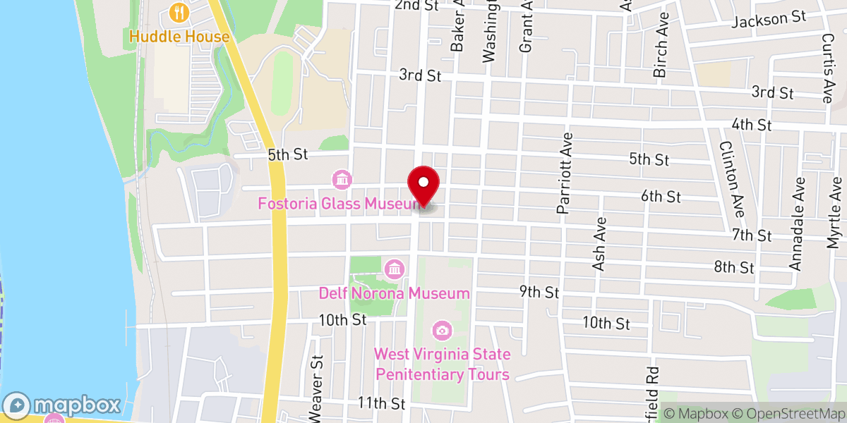 Map showing location of St. Francis Xavier School