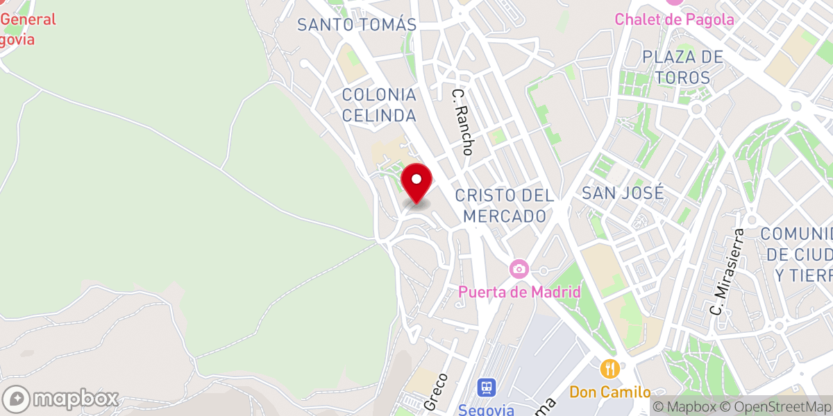Map showing location of Iglesia cuerpo de cristo