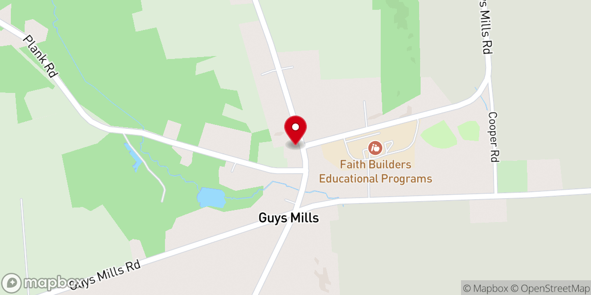 Map showing location of United Evangelical Free Church Youth Center