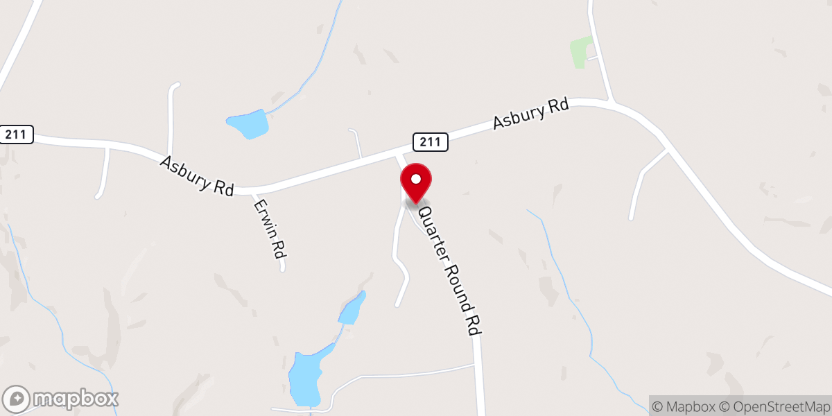 Map showing location of Saint Johns Church