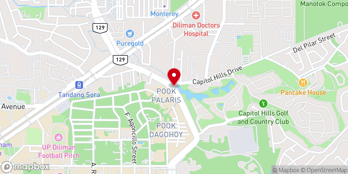Map showing location of Nuestra Señora dela Paz y Buen Viaje Parish (Diocese of Novaliches)