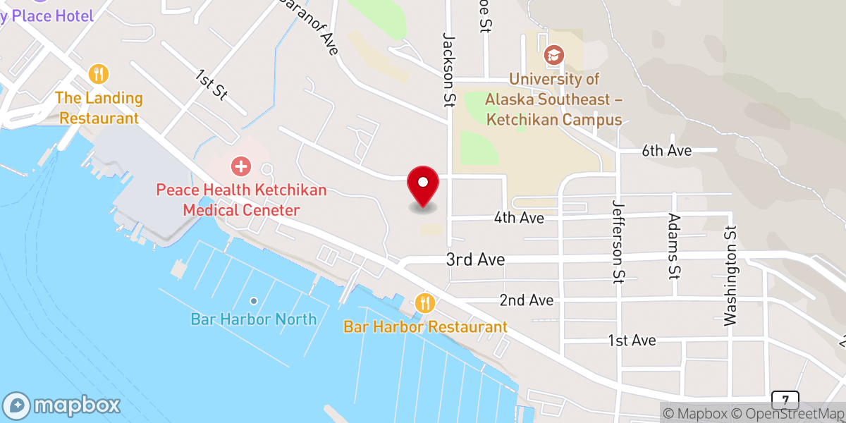 Map showing location of Holy Name Catholic Church