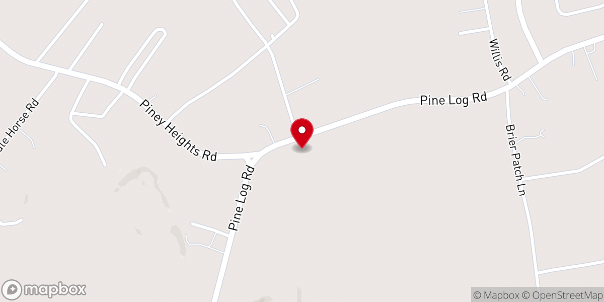 Map showing location of Pine Forest Bpt Ch Annex