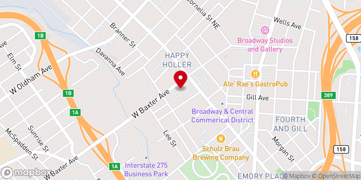 Map showing location of Ladies of Charity - Food Distribution Center