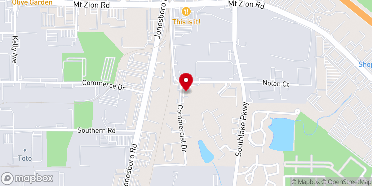Map showing location of Freedom Church Atl
