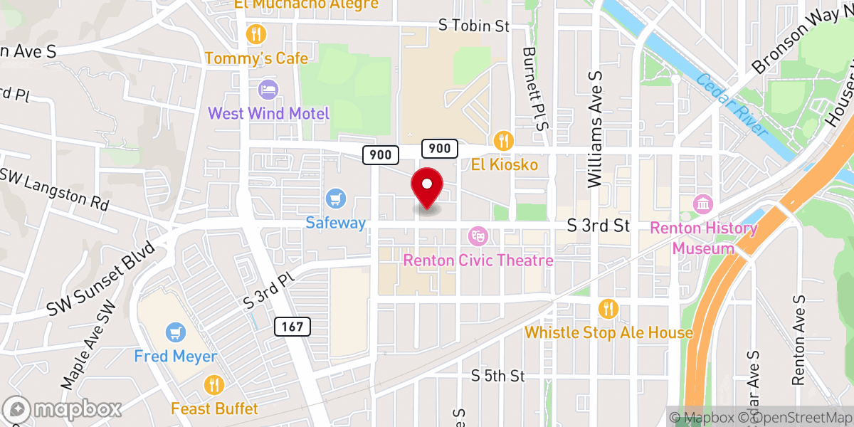 Map showing location of Ipul Seattle - Iglesia Pentecostal Unida Latinoamericana