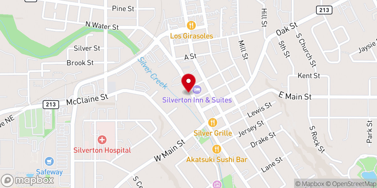 Map showing location of Twirling Bird Rotisserie