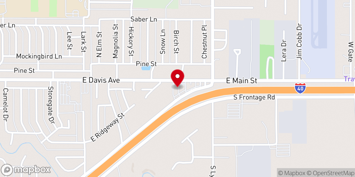 Map showing location of Domino's Pizza