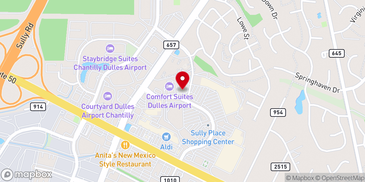 Map showing location of Chateau de Chantilly Cafe