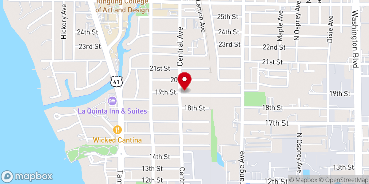 Map showing location of Payne Chapel AME Church