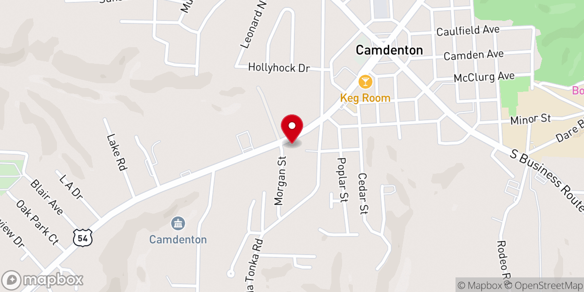 Map showing location of I Wonder Y Preschool Camdenton United Methodist Church