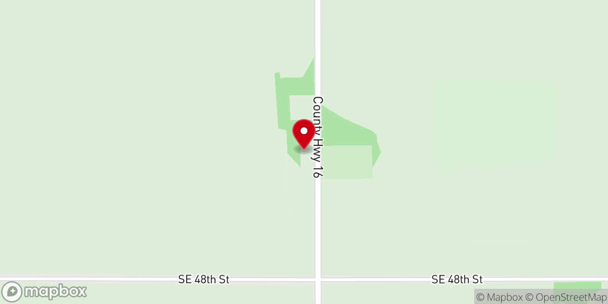 Map showing location of St John's Lutheran Church