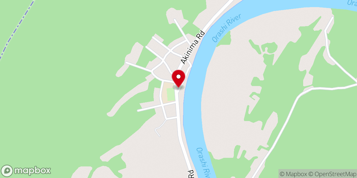 Map showing location of Catholic Church
