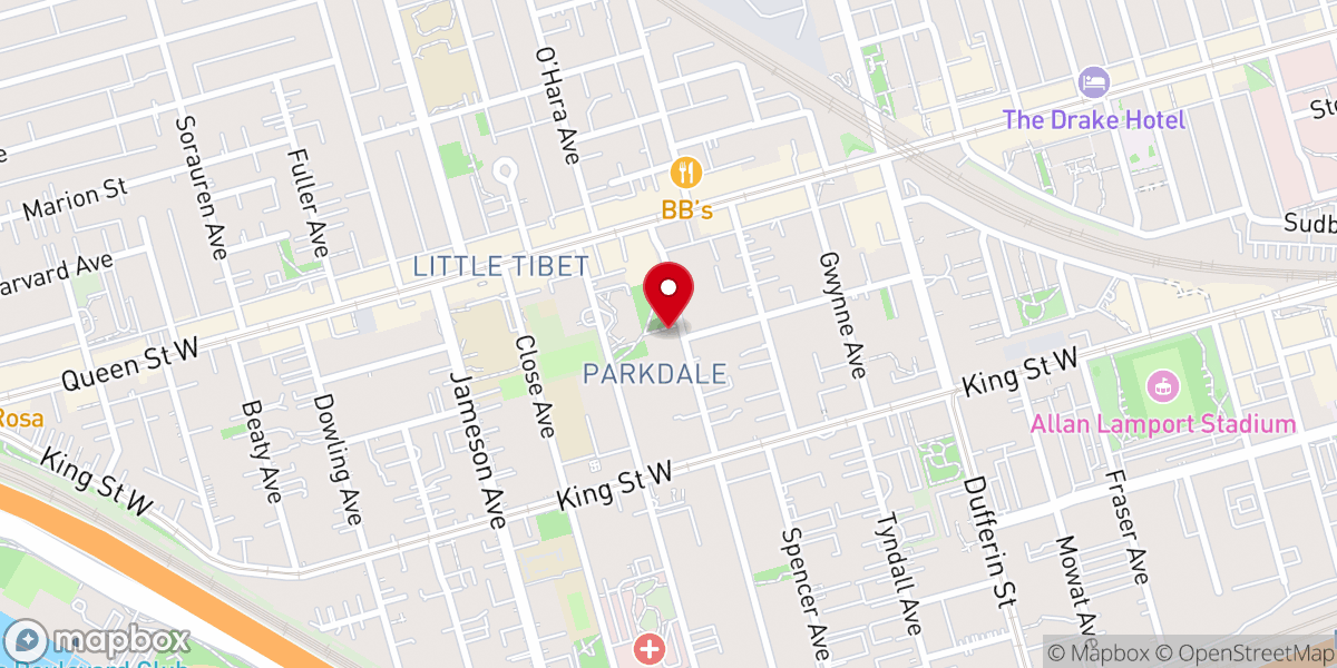 Map showing location of St. Johns Polish National Catholic Cathedral