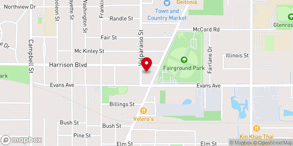 Map showing location of Living Hope Community Church