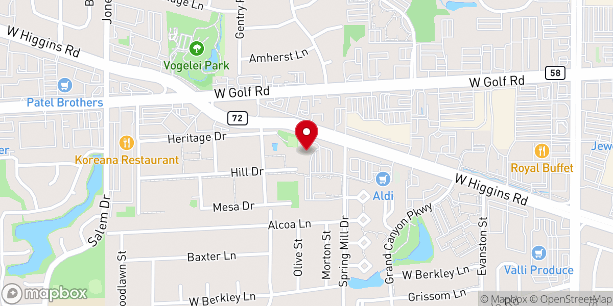 Map showing location of Church of the Cross PCUSA