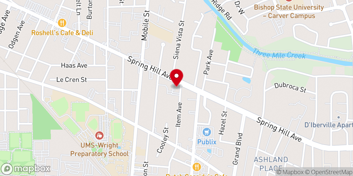 Map showing location of St. Catherine of Siena Parish