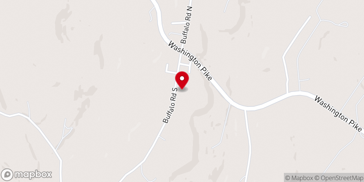 Map showing location of Upper Buffalo Presbyterian Church