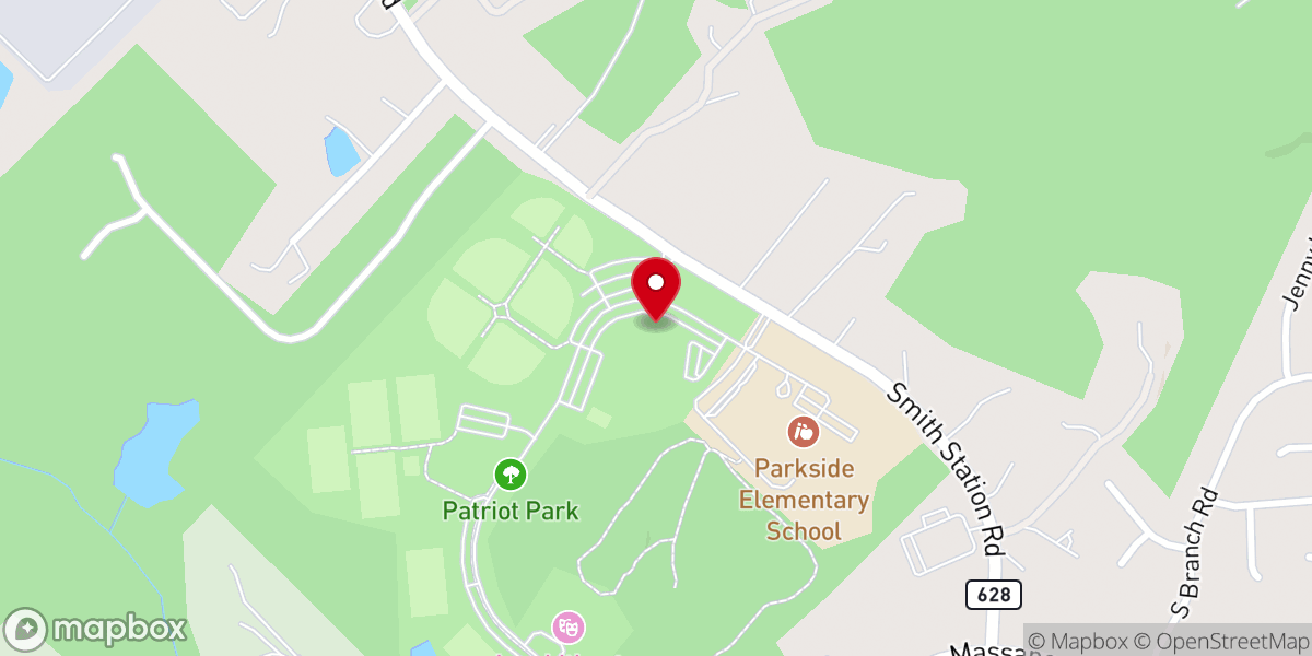 Map showing location of Evident Grace Fellowship