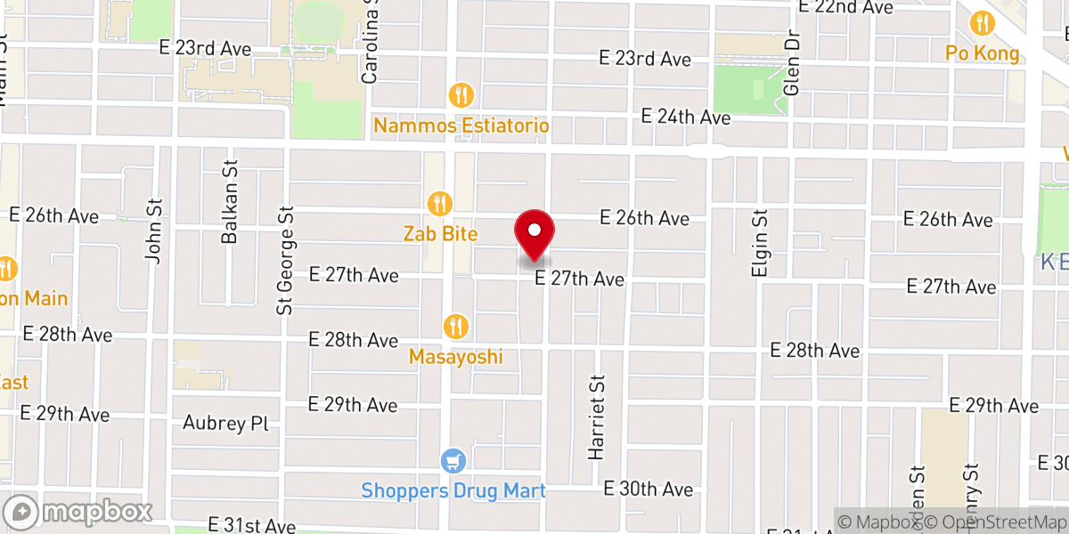 Map showing location of Mountainview Christian Fellowship