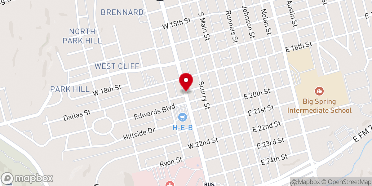 Map showing location of Christs Community Church