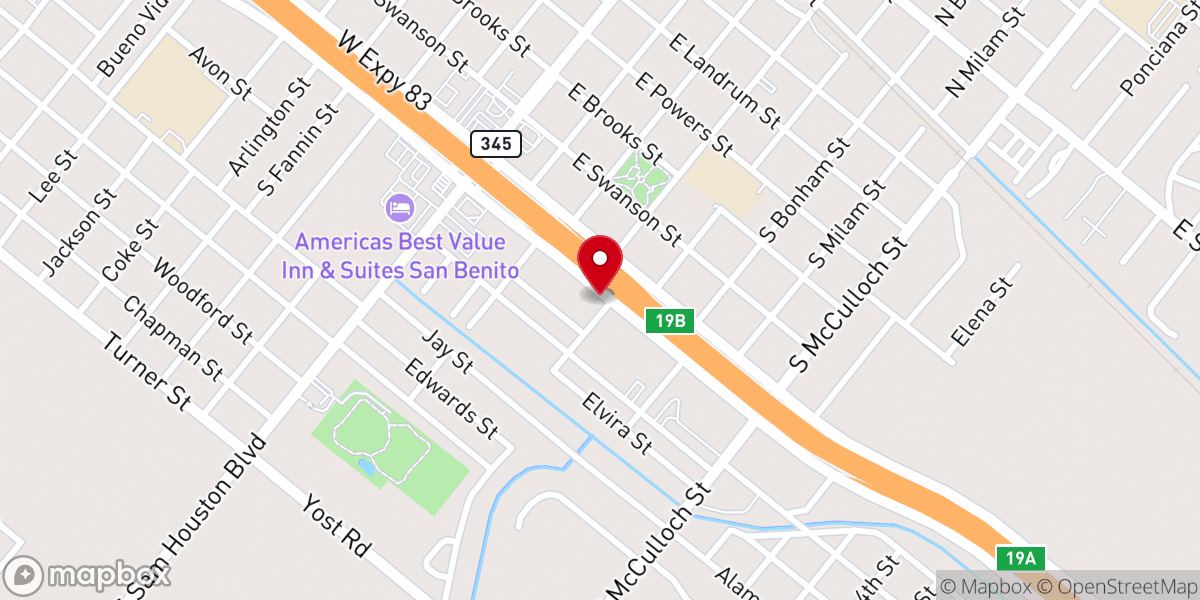 Map showing location of Templo Bethesda Iglesia Santa Pentecostes