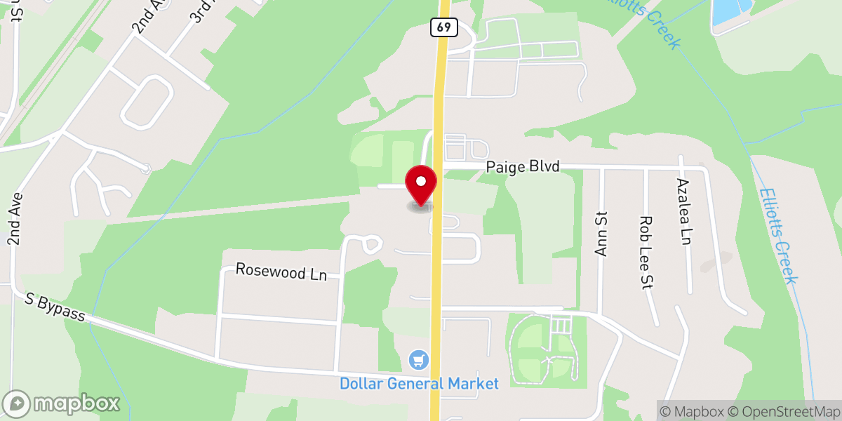 Map showing location of Living Faith Church