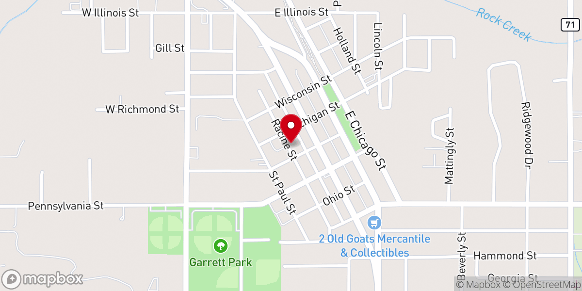 Map showing location of Robertsdale Church of Christ