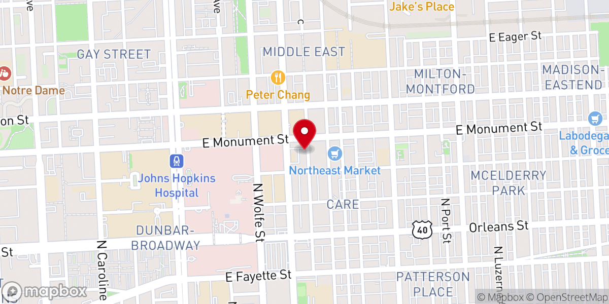 Map showing location of Holy Ground Apostolic Faith Church