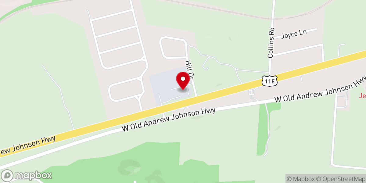 Map showing location of Appalachian Electric Cooperative