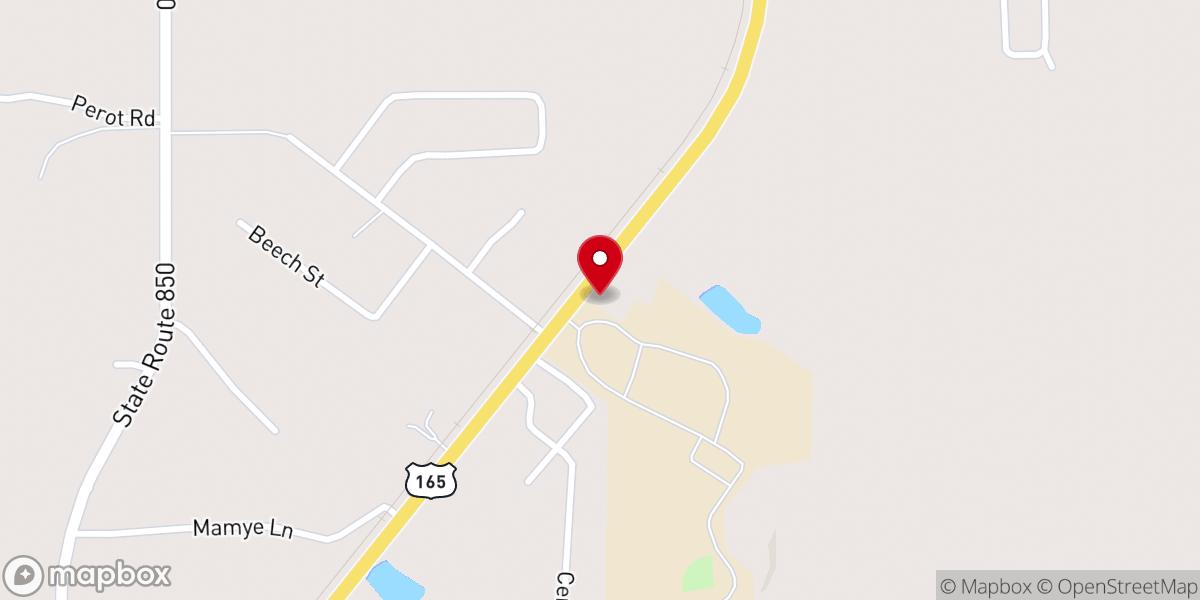 Map showing location of Fontenots Cajun Way