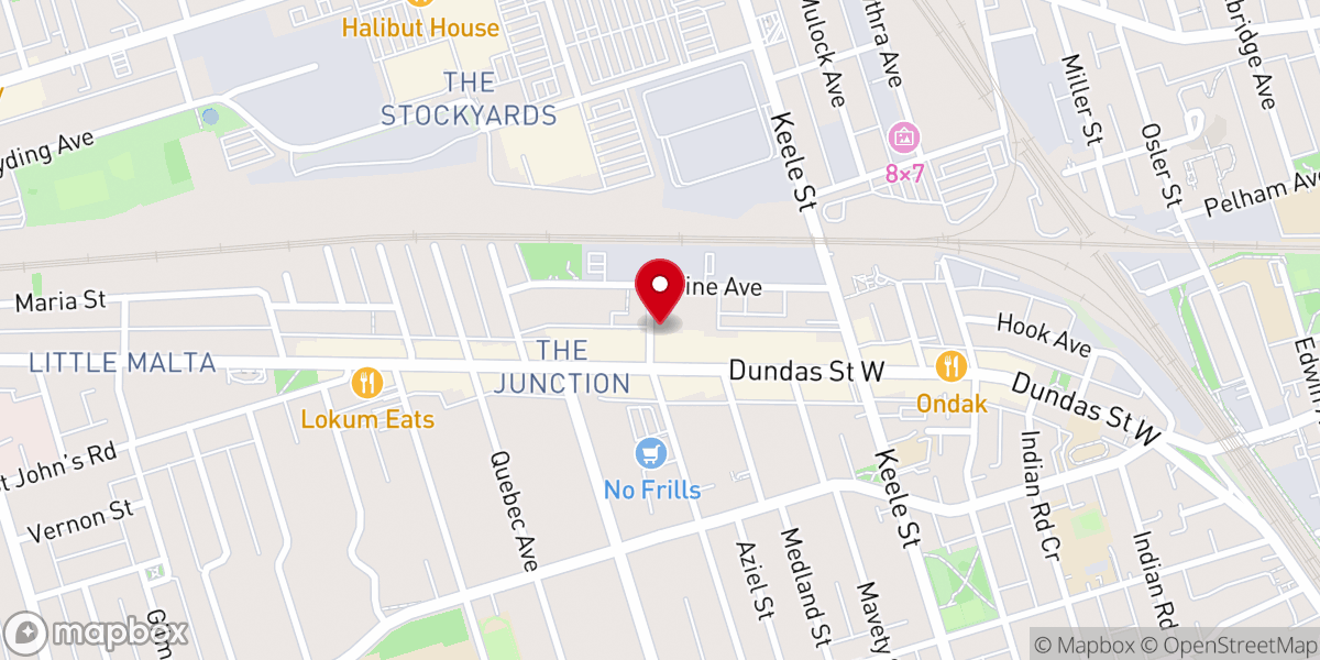 Map showing location of Hallelujah Fellowship Baptist Church