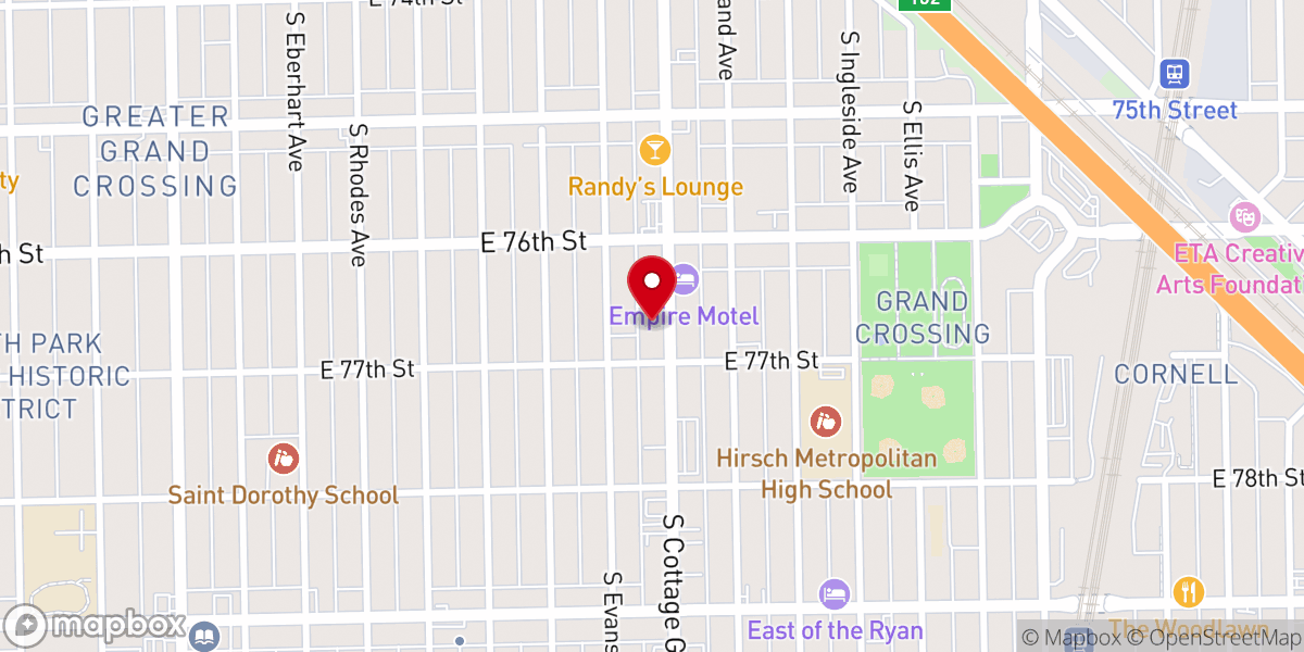 Map showing location of New Covenant Missionary Baptist Church